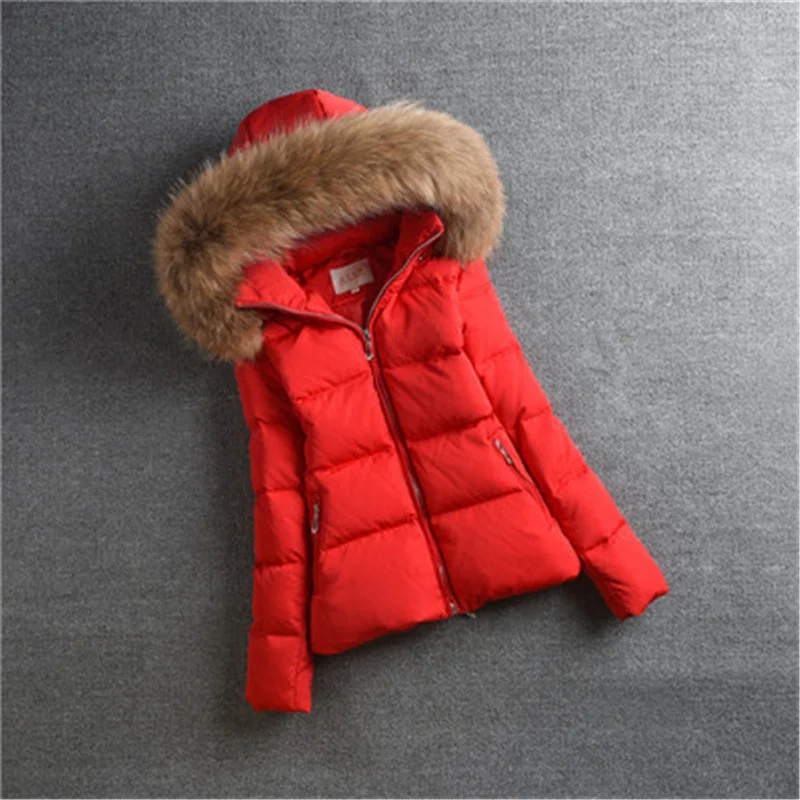 

2023 High Qaulity Natural Racoon fur Duck Down Jacket Women Winter Short Coats clothes 2XL Abrigos Mujer Outwear LX1268