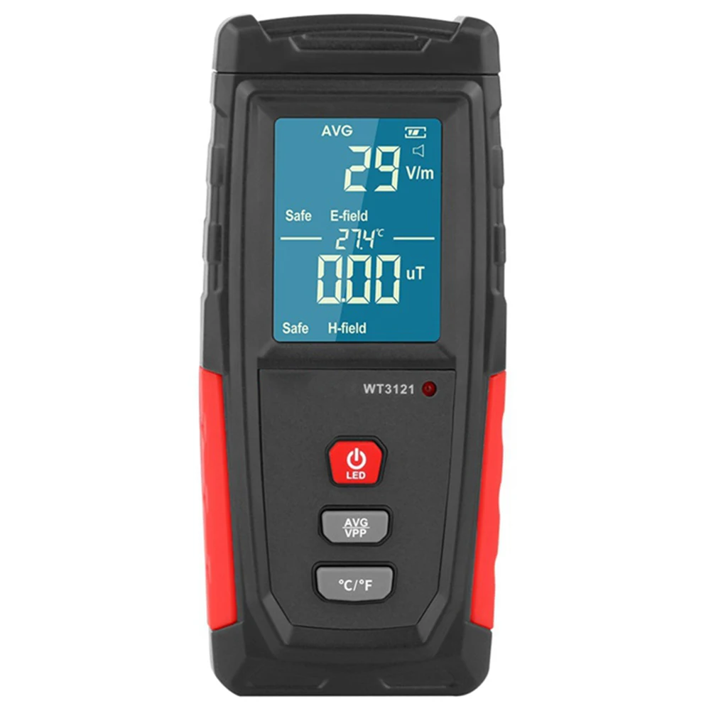 

WT3121 Handheld EMF Meter LCD Digital Electromagnetic Radiation Tester Electric Field Electron Magnetic Field Dosimeter Detector