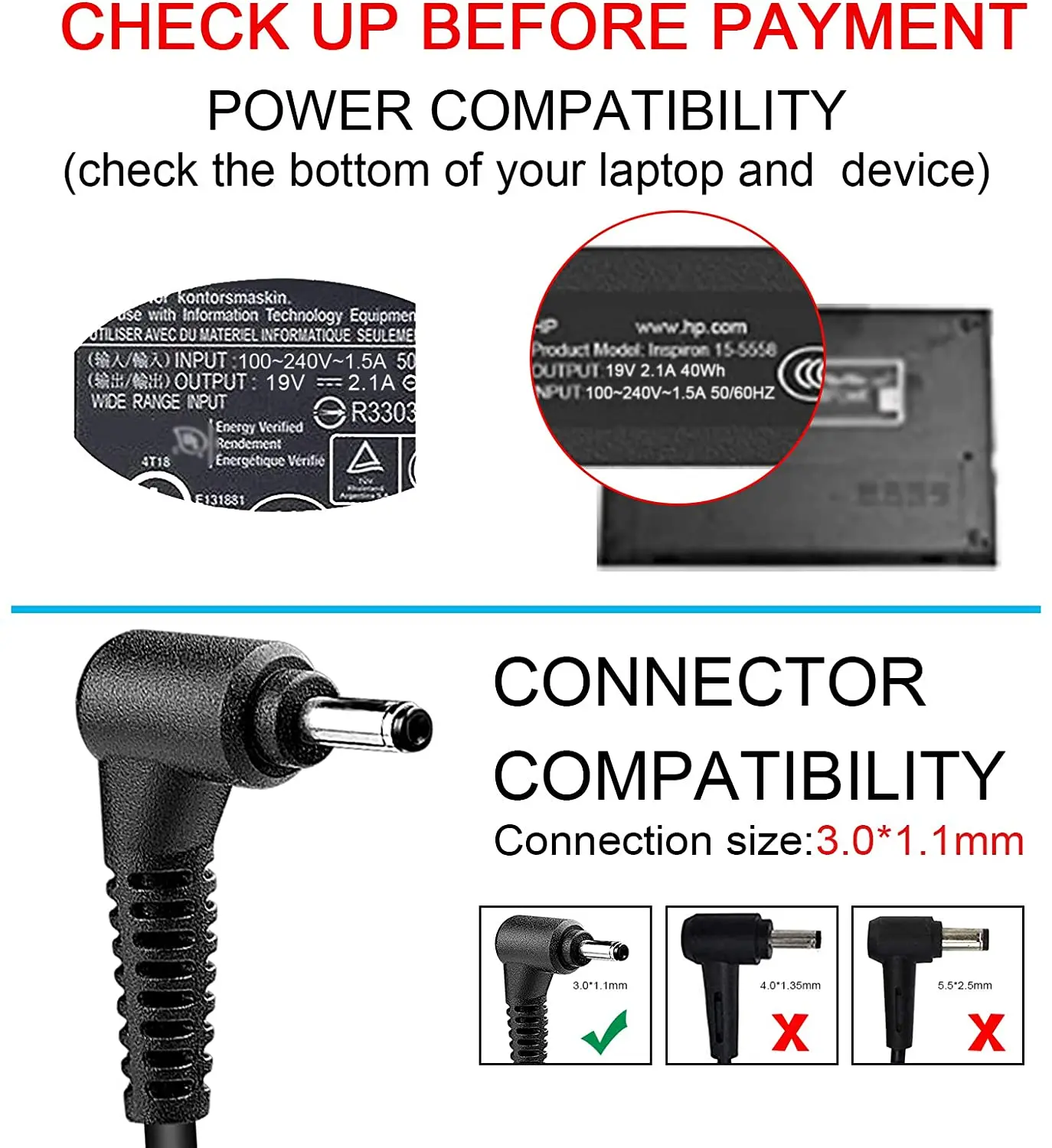 Новый оригинальный адаптер питания для ноутбука 19V 2.1A 40W для Samsung A13-040N2A BA44-00295A Chromebook XE500C13 XE500C12 и т.д.