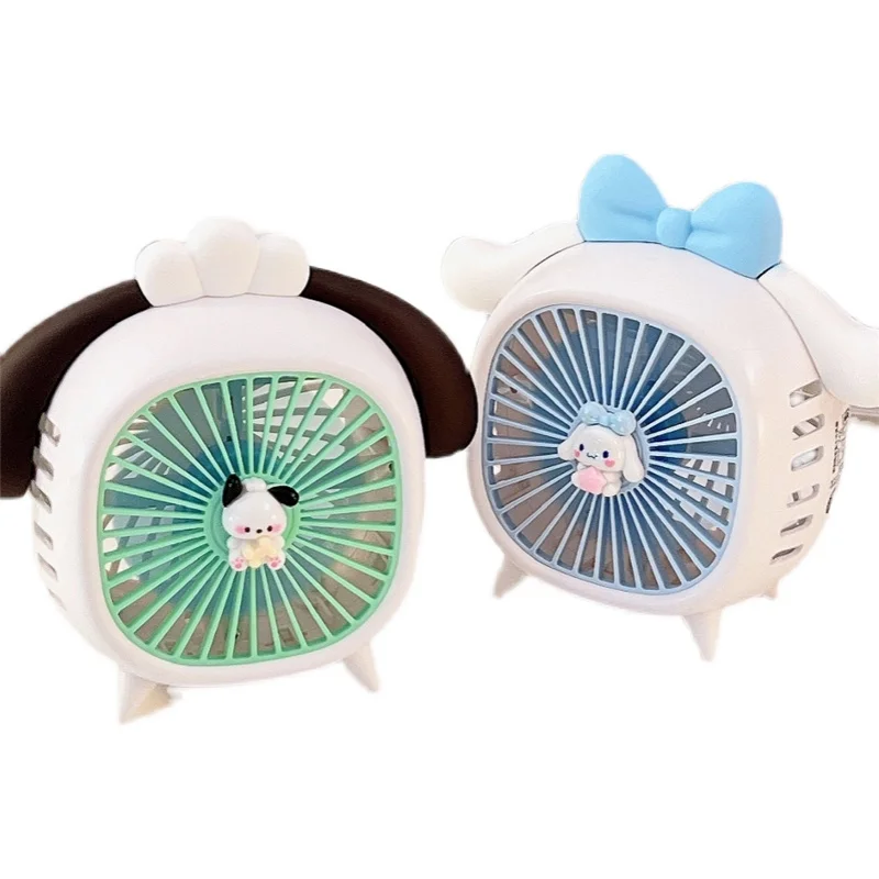 

Kawaii Cinnamoroll понравился Sanrio Настольный Usb тихий маленький вентилятор аниме милая девушка сердце летнее общежитие Домашний Настольный маленьк...