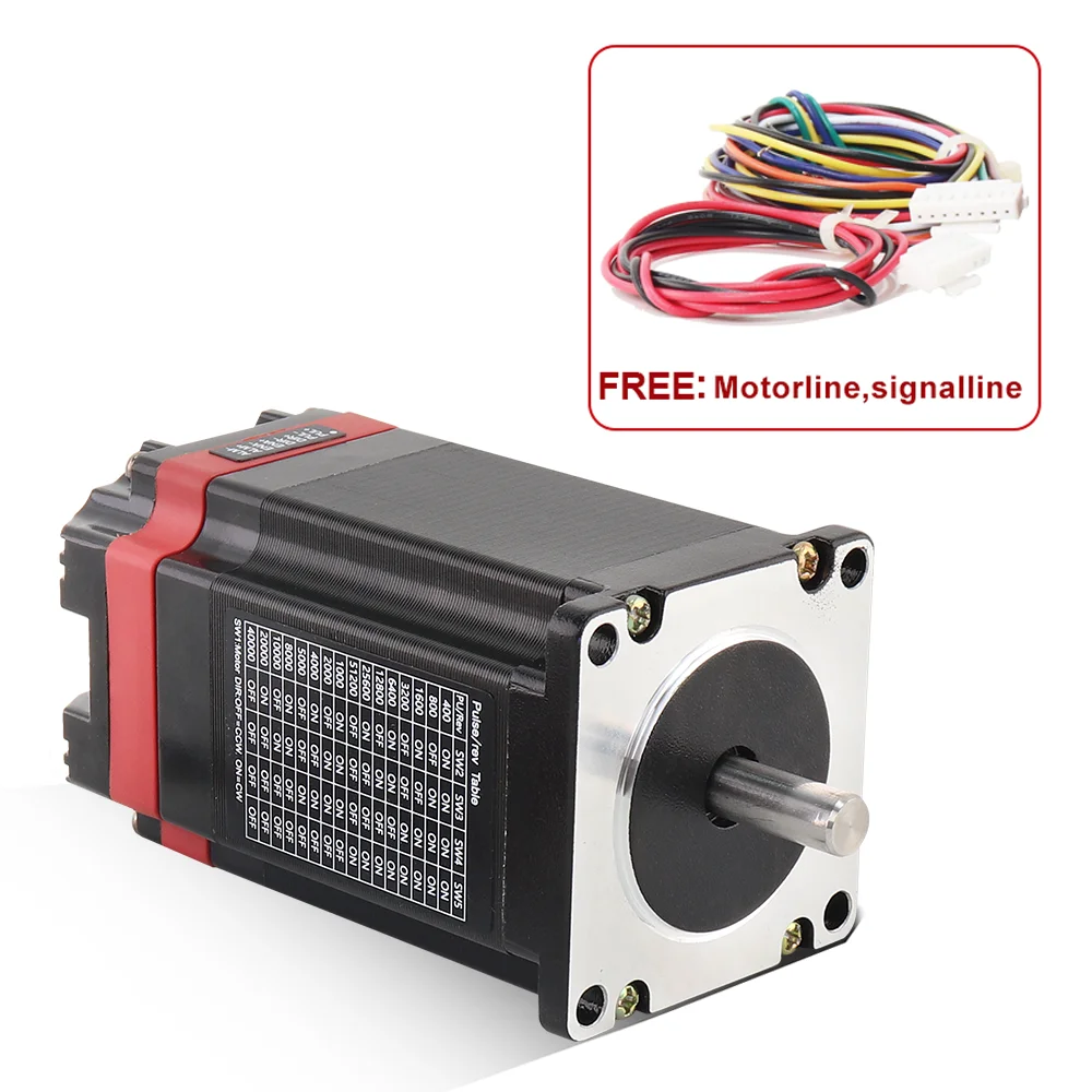 Лидер продаж двигатель 56 мм 76 100 привод серводвигателя интегрированный Nema23