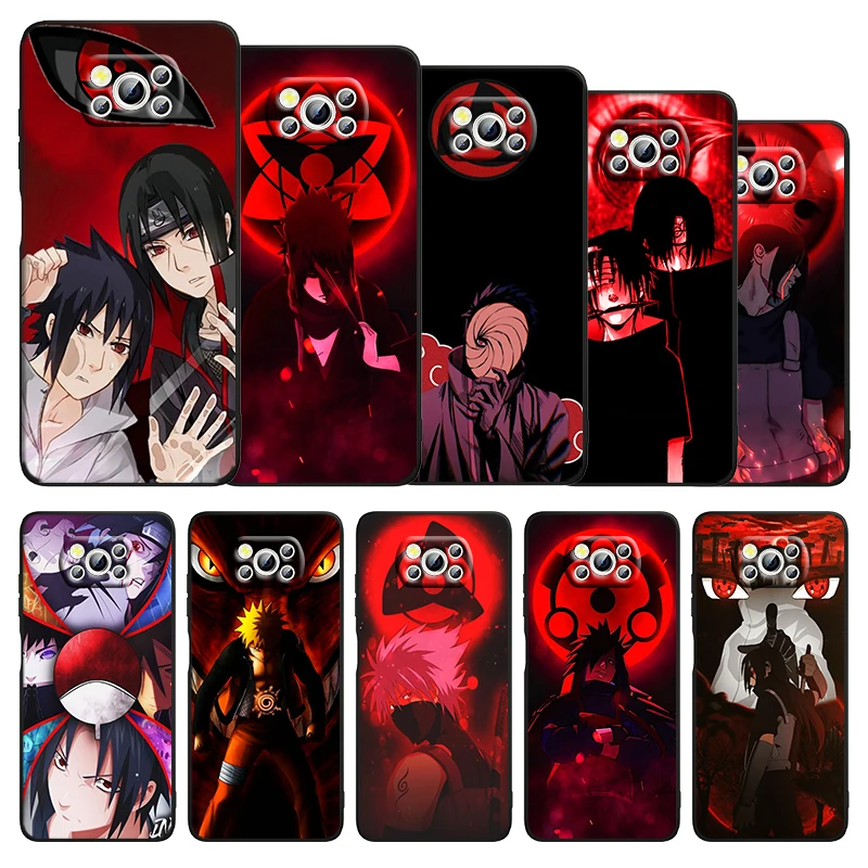 

Anime Naruto Shippuden Phone Xiaomi Civi Mi Poco X3 NFC F3 GT M4 M3 M2 X2 F2 Pro C3 F1 Silicone TPU Cover
