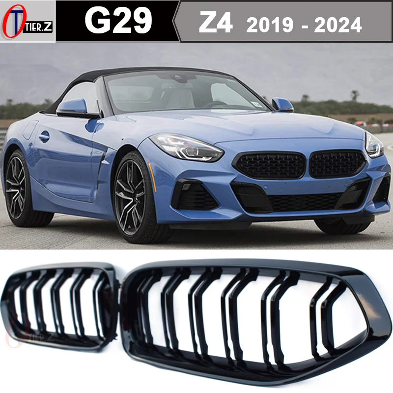 

G29 Front Bumper Grille Piano Front Kidney Radiator Grill 2-Slat Diamonds For BMW Z4 2019 - 2024 G29 Roadster M40i sDrive 25i