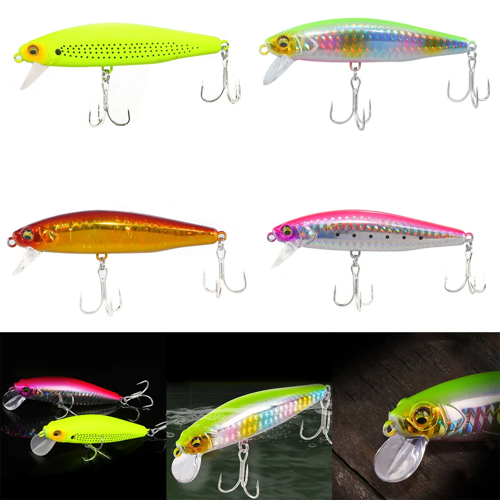 

1pc 9cm 27g Minnow Fishing Lure Bass Crankbait Wobbler Artificial Bait Hook Lure 4# Fishhook Diving Depth 0.5-1.0m Fish Tackle