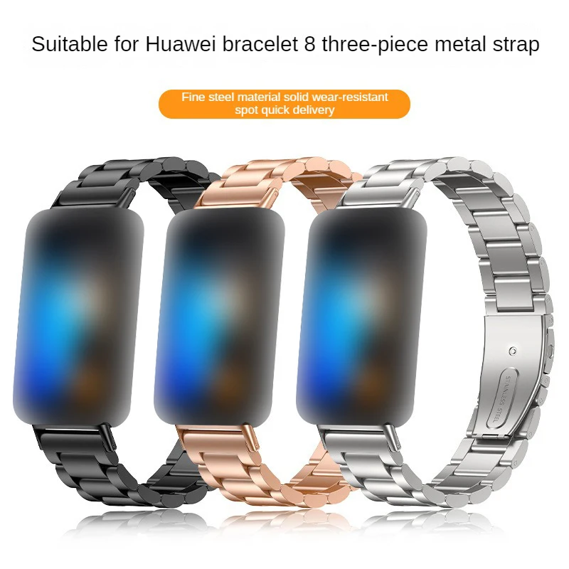 

Ремешок для часов из стали, удобный в носке для Huawei Band 8, модный сменный Браслет, модные аксессуары