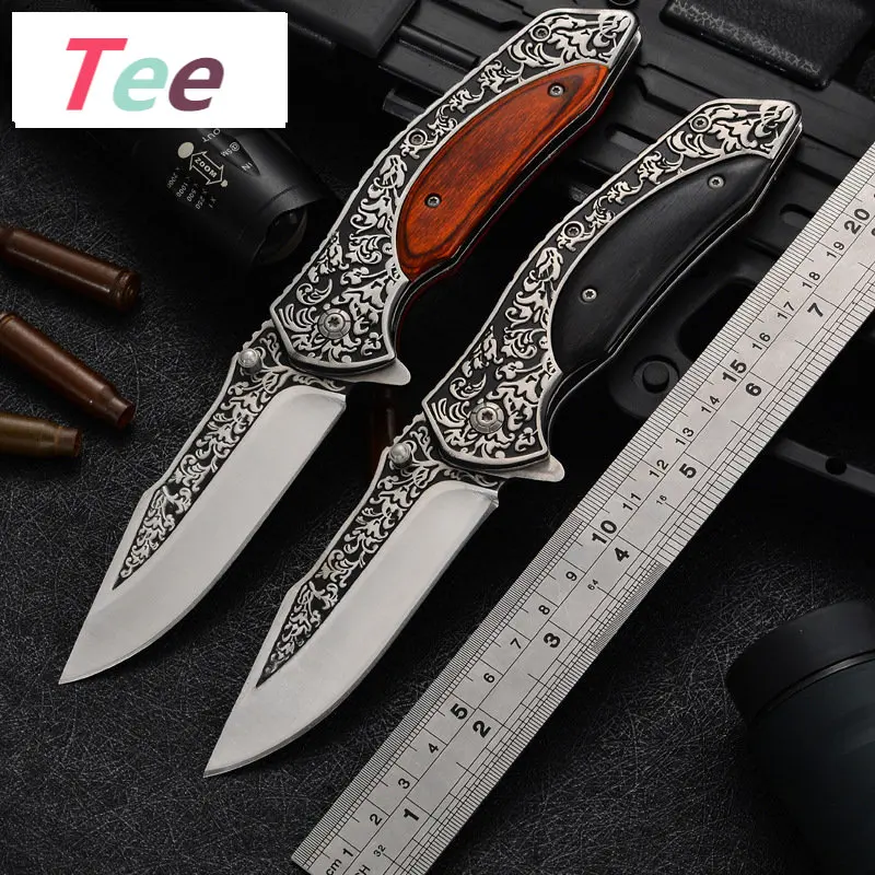 

Складной нож с узором для кемпинга тактические ножи для выживания охотничьи стальные ножи тактический нож военные ножи для выживания