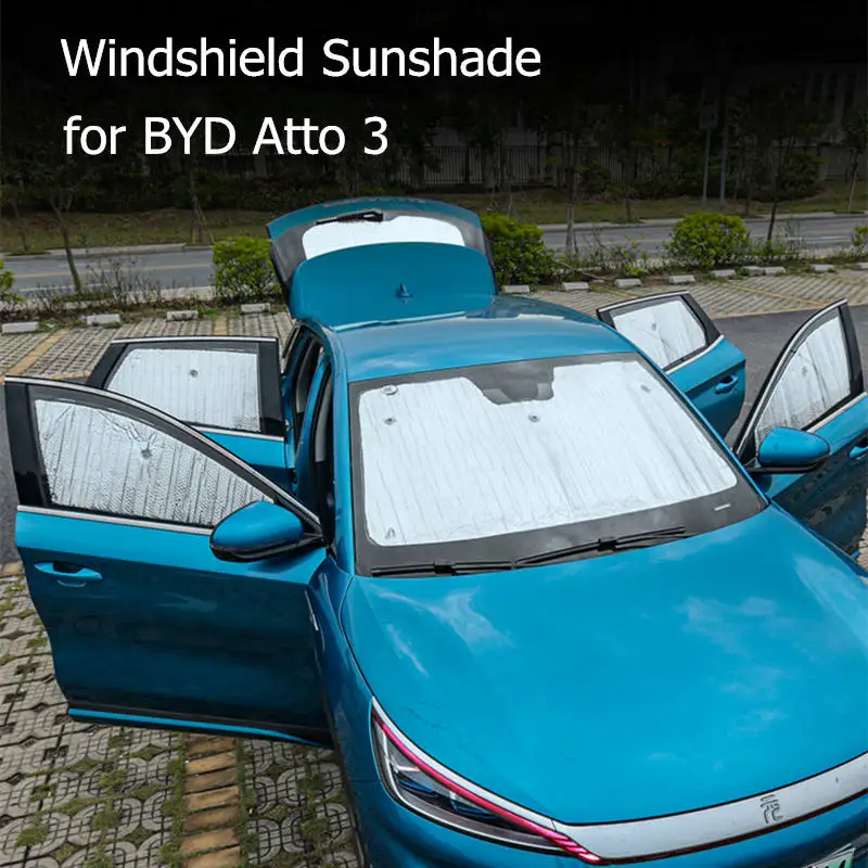 

Солнцезащитный козырек для BYD Atto 3 2022 2023 дюймов, переднее и заднее лобовое стекло, шина для интерьера автомобиля, Asccesserios