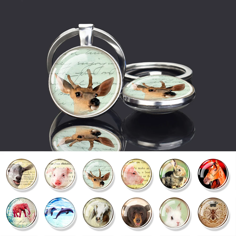 Брелок декоративная цепочка для ключей O-образной формы с милым маленьким