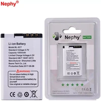 2019 nephy original battery bl 5ct for nokia 3720c 5220 5220xm 6730 6730c c3 01 c3 01m 6330 6303 6303i 6303c 6750 1050mah 3 7v