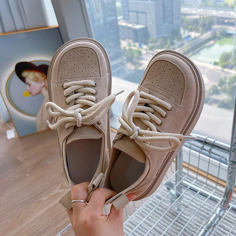 DIMANYU/женские туфли на платформе осень 2023 новая женская повседневная обувь из