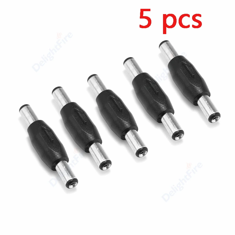 

5,5 мм 2,1 мм двойной штекер постоянного тока к штекеру разъем питания 5 в 12 В 24 В панельный монтажный разъем адаптер для камеры видеонаблюдения...