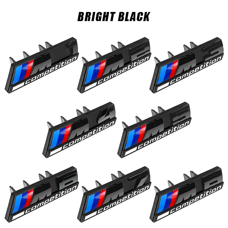 

ABS Стайлинг автомобиля Передняя решетка Эмблема M1 M2 M3 M4 M5 M6 M7 M8 X1 X2 X3 X4 X5 X6 X7 Наклейка с логотипом для BMW M Competition Аксессуары