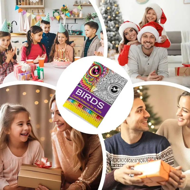 Успокаивающая книжка-раскраска детские книги для рисования портативные