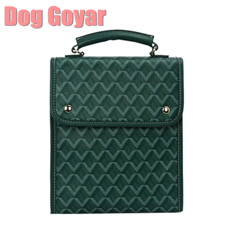 

Складной школьный ранец для мужчин и женщин Dog Goyar, вместительная сумка для ноутбука из кожи с зубьями, рюкзак для компьютера