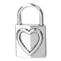 15pcslot fashion silver color heart love lock charm alloy pendant for necklace earrings bracelet jewelry making diy accessories