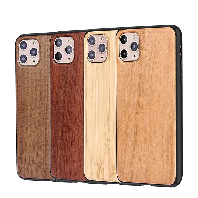 

Чехол из натурального дерева для iphone 13, 12, 11 Pro MAX, X, XS Max, XR, 8, 7 Plus, прочный чехол из розового дерева, бамбука, ореха, деревянных чехлов для телефо...