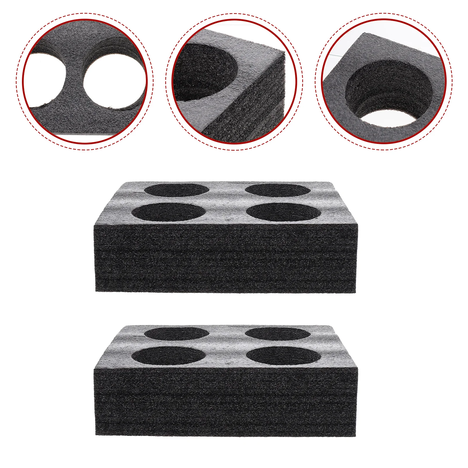 

2Pcs Compartment Practical Takeout Multi-Cup Trays Convenient Cup Carrier Holders Drinks Carrier Trays for Store