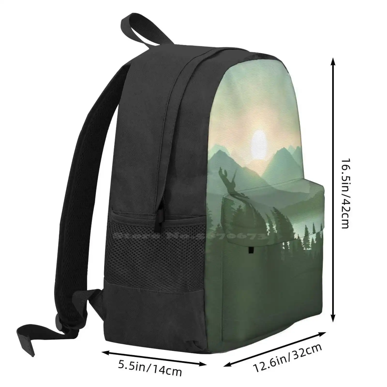 Лидер продаж школьный рюкзак Forest Moon модные сумки закат на конце Пробуждение силы