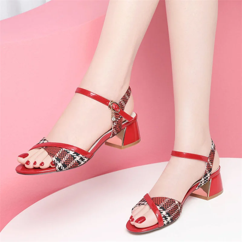 

Cresfimix Sapatos Femininas; Милые женские босоножки высокого качества на квадратном каблуке; Модные удобные женские босоножки; Сезон весна-лето; A363