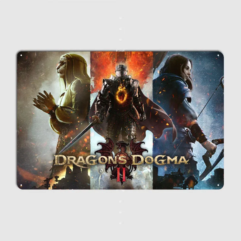 Драконы Dogma 2 постера винтажные металлические знаки для паба клуба кофе бара