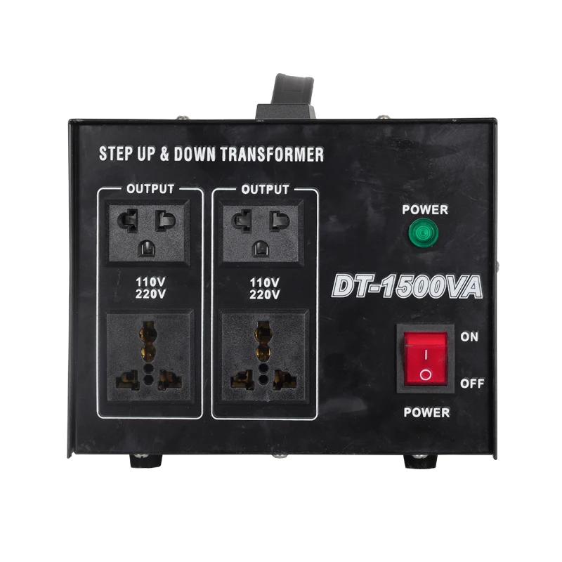 Фото Преобразователь напряжения DT-1500W, однофазный повышающий трансформатор, оборудование для преобразования напряжения с 110В на 220В №2