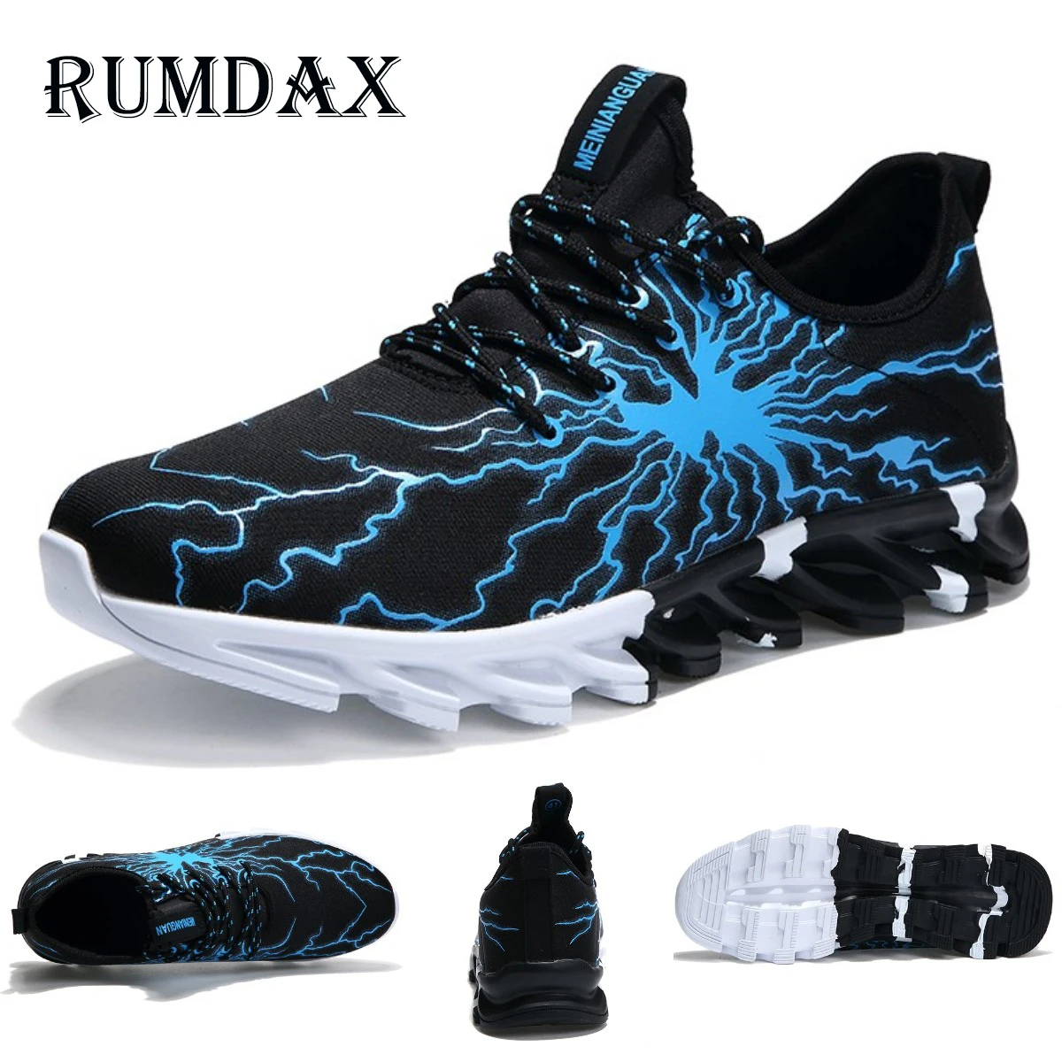 RUMDAX Unisex Sneakers Ultralight Running Shoes for Men Cushioning Breathable Men Blade Sneakers Sport Gym Trainers Plus Size 48