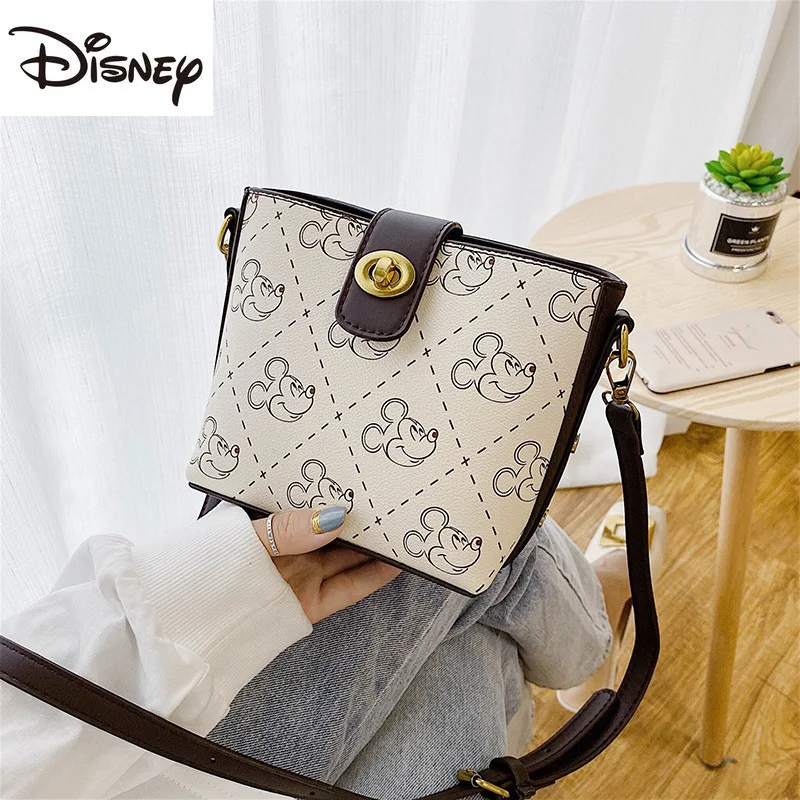 

Disney Fashion Cute One-shoulder Messenger Bag Storage Pu Cosmetic Bag Coin Purse Mobile Phone Bag Cartoon Lady Wallet