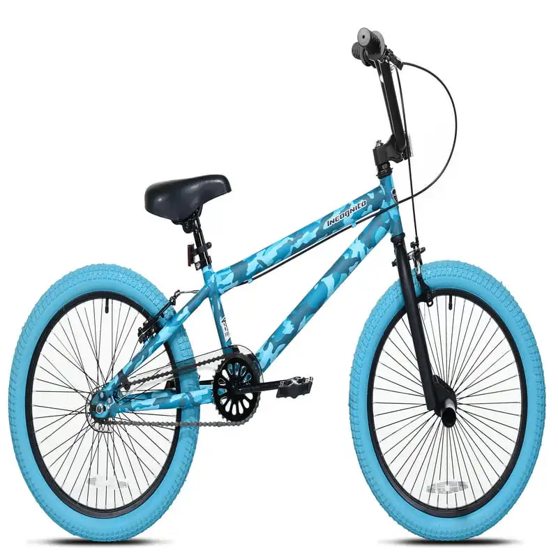 

Incognito Girl's BMX Child Bike, Turquoise Blue Camouflage