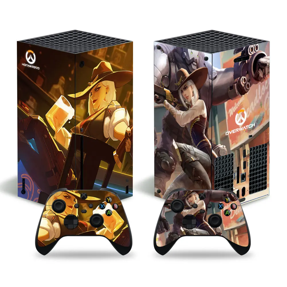 Overwatch Girls 4099 x наклейка из серии Xbox Обложка XSX Skin 1 консоль и 2 контроллера винила