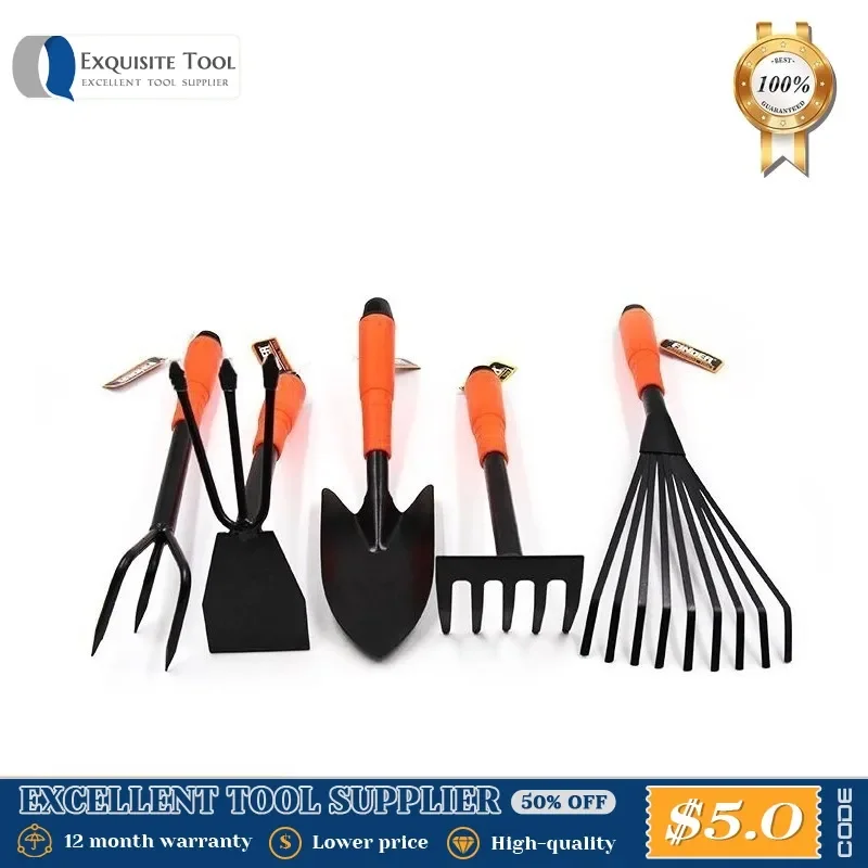 

NEW FINDER 5pcs Mini Garden Tools Set Hardware Gardening Tool Archaeology Children Shovel Hoe Hoes Scoop Teeth Claw Spade