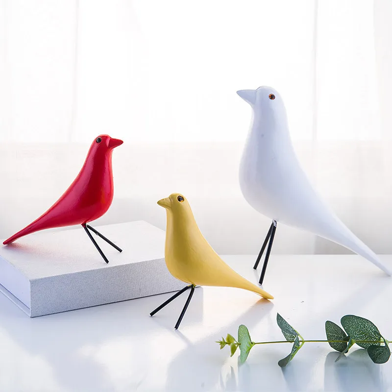 

Peace Dove Sculpture Eames Bird Decor Statue Desktop Decoration Crafts Pigeon Ornaments Office Animal Figurines Home Decoration