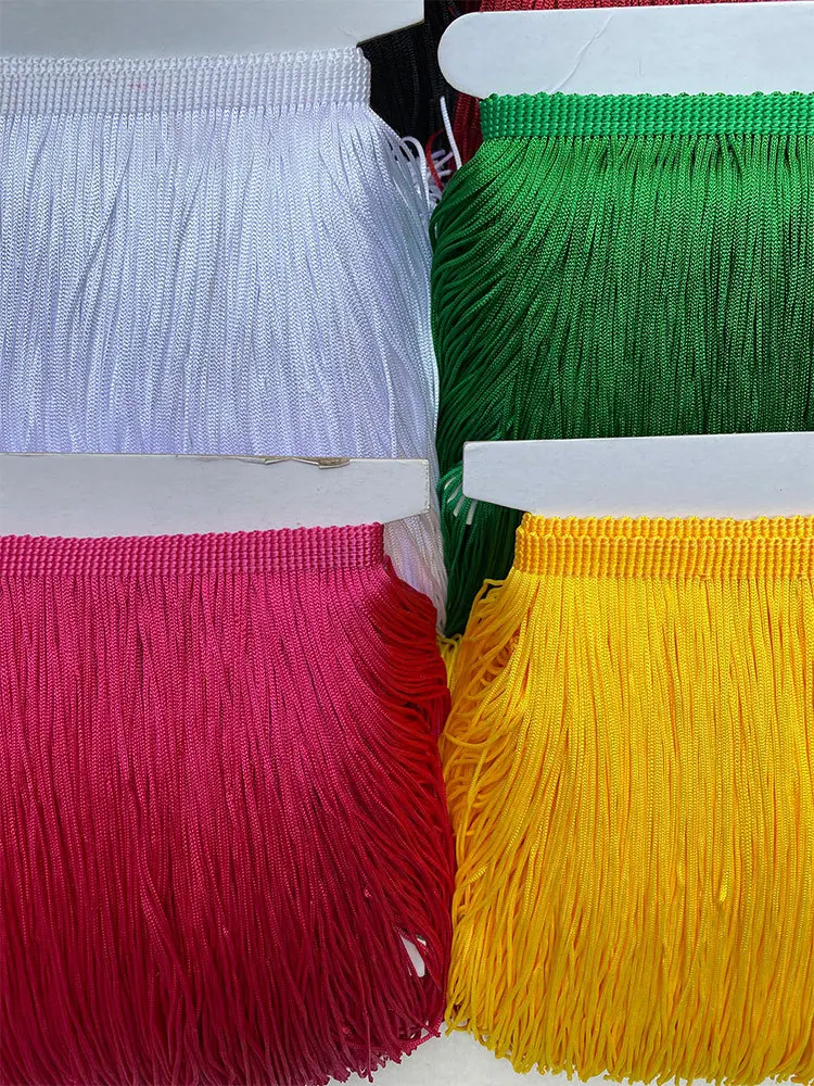 Кружевная бахрома с бахромой Полиэстеровая кружевная отделка лента для юбки