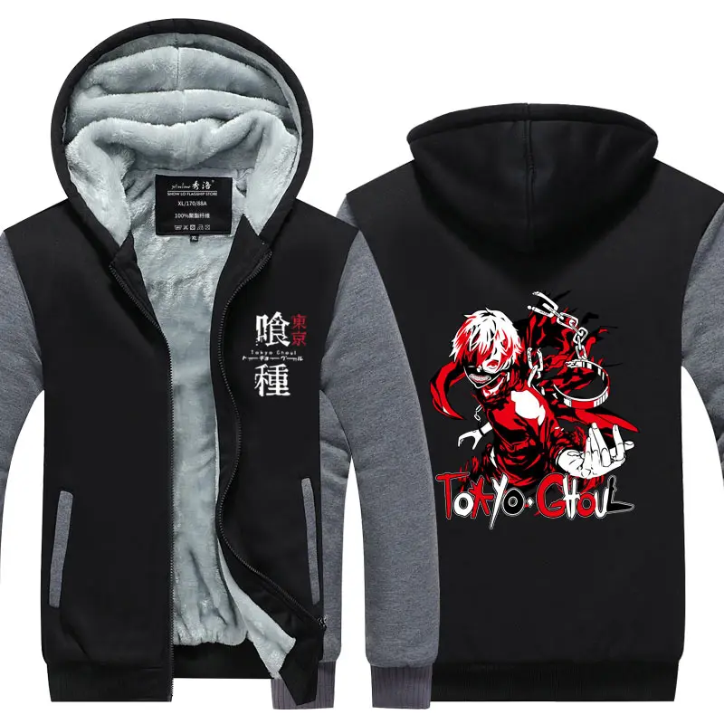 Anime Hoodie Men Tokyo Ghoul Merch Hoodies Men Women Casual Loose Print Kenaki Pullover Harajuku Streetwear Men's Clothing