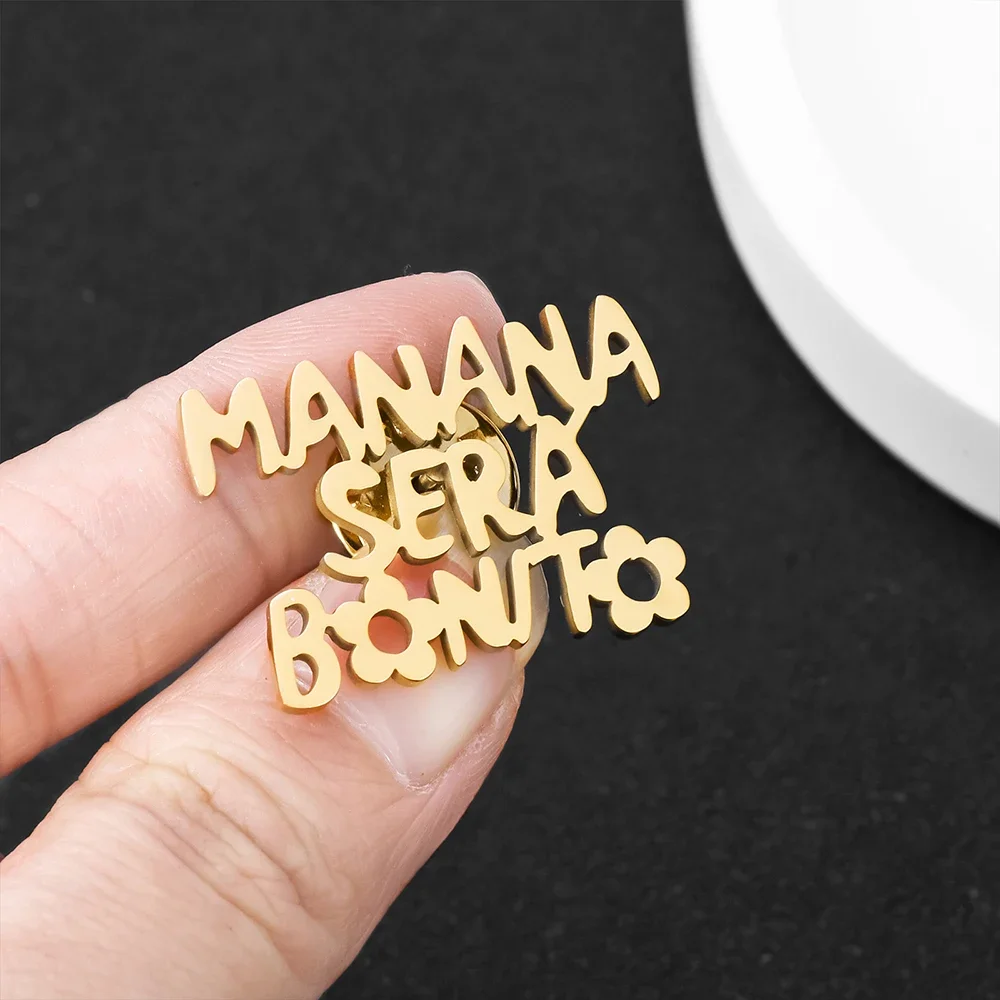 Брошь Karol G булавка Manana Sera Bonito Bichota качественный значок из нержавеющей стали