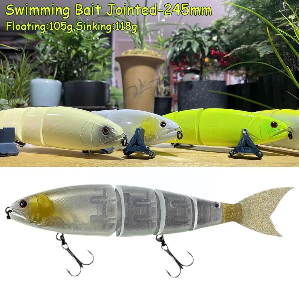 

Fishing Lure Swimming Bait Jointed Floating/sinking Giant Hard Bait Section Lure For Big Bait Bass Pike Minnow Lure Size 24 A4Z2