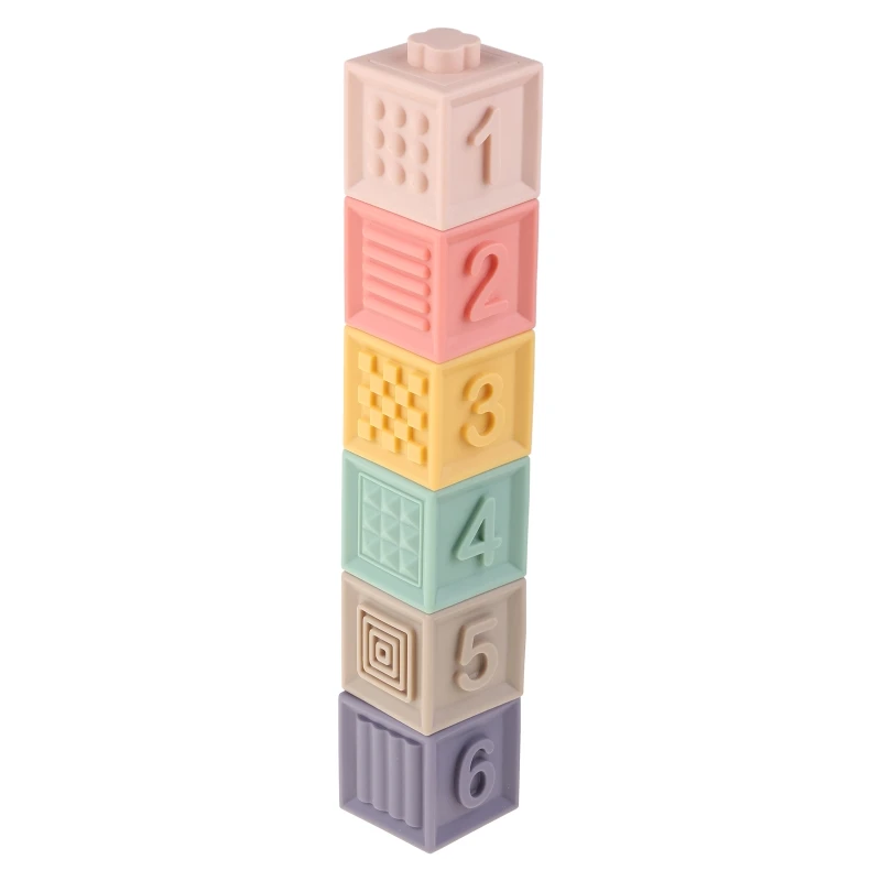 

Toddler Toys for Kids1-3 Year Old Bathroom Embossed Building Blocks Baby Gifts