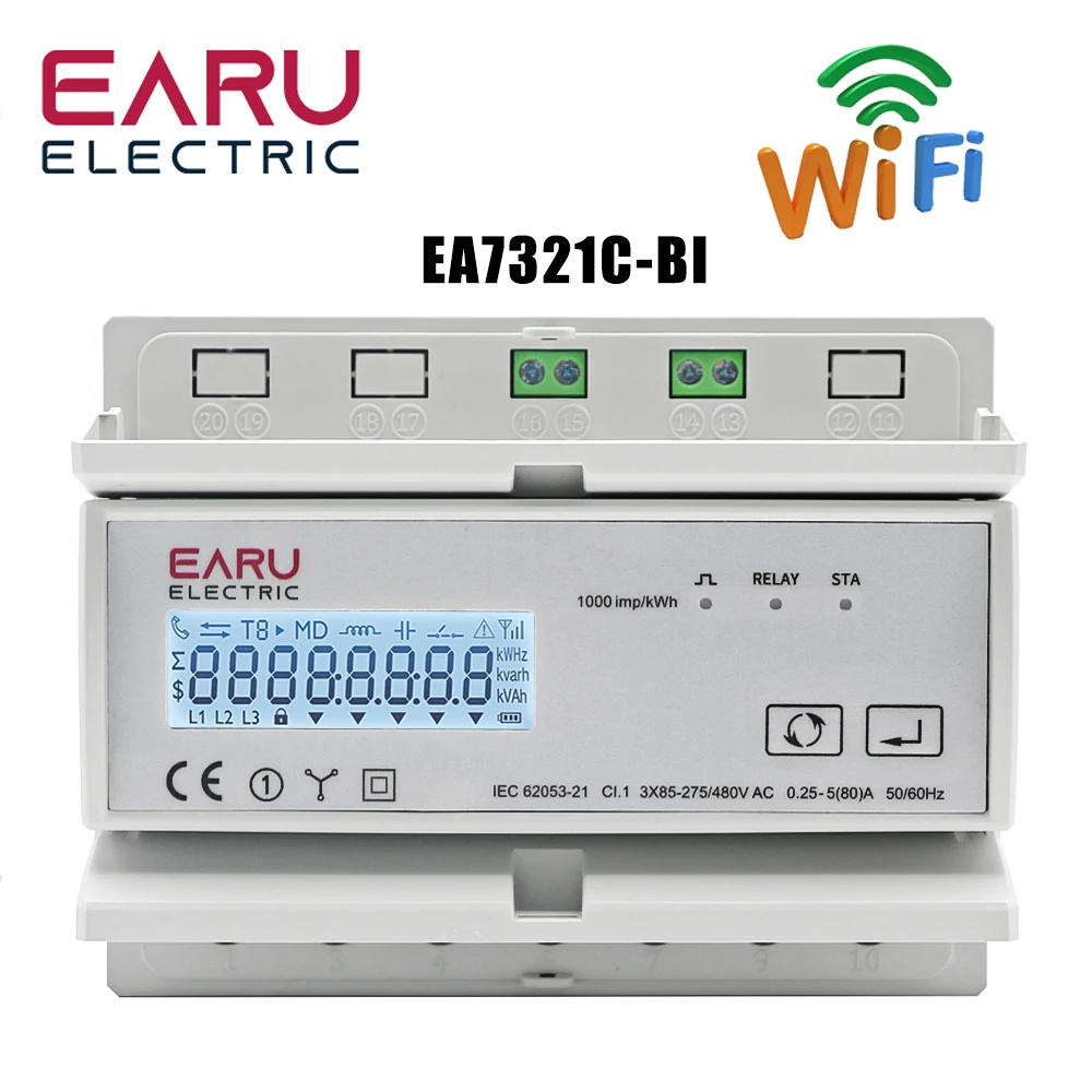 

Энергосчетчик Tuya WiFi ZigBee EARUELECTRIC