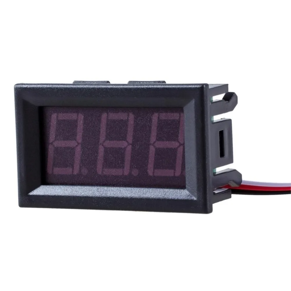 

1pc DIY Mini Voltmeter Tester Digital Voltage Test Battery DC 0-30V 0-100V 3 Wires Red Green Blue for Auto Car LED Display Gauge