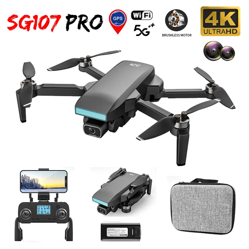 

Дрон Профессиональный SG107 Pro 4K с HD-камерой, GPS, Wi-Fi, FPV