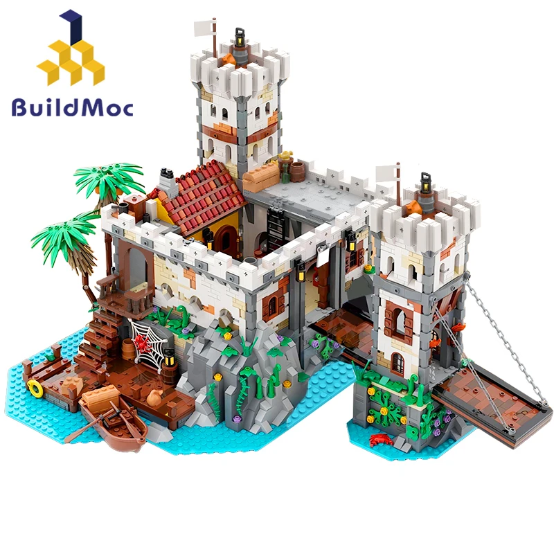 

Build MOC Construction Stacking Bricks Blocks Kid Toy 128963 Imperialed Fortress Eldoradoed Piratesed