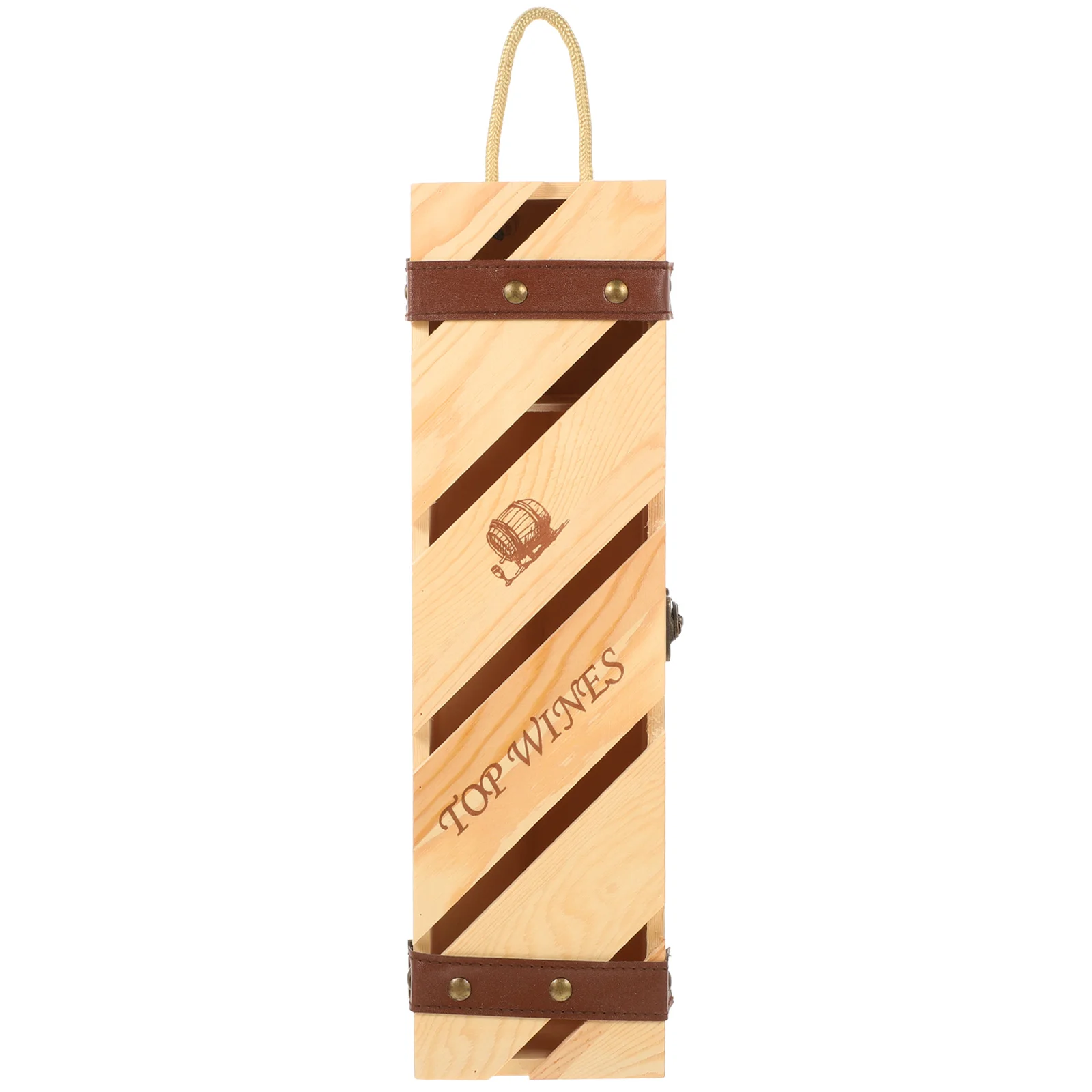 

Box Bottle Wooden Gift Case Storage Holder Carrier Bridalbag Shower Beerfavor Single Carrying Champagne Tote Crates Packing