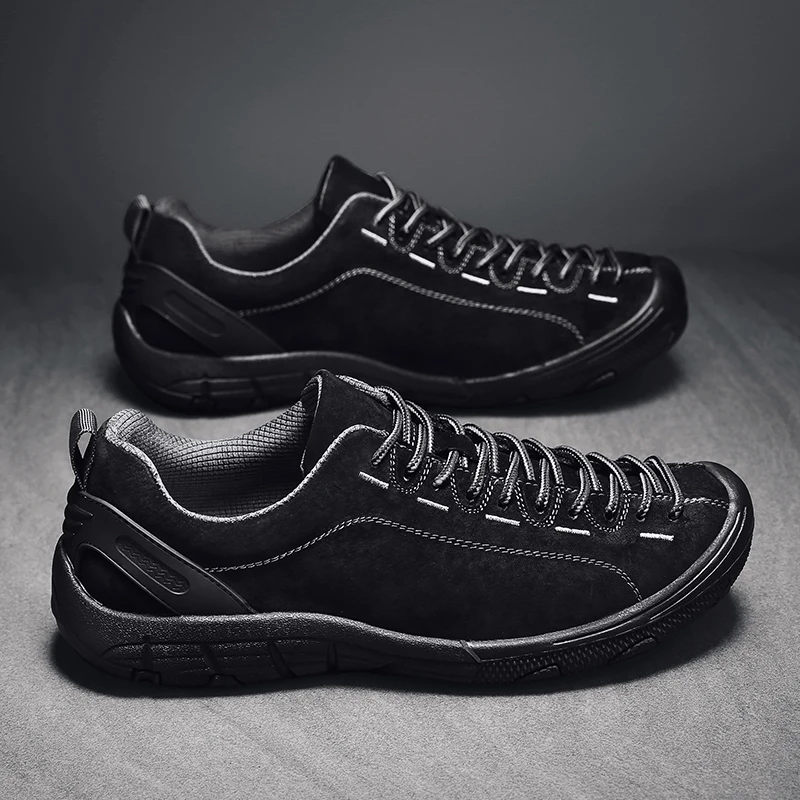 

Fashionable new handmade casual sneakers men's driving travel hiking shoes outdoor versatile training camp walking shoes
