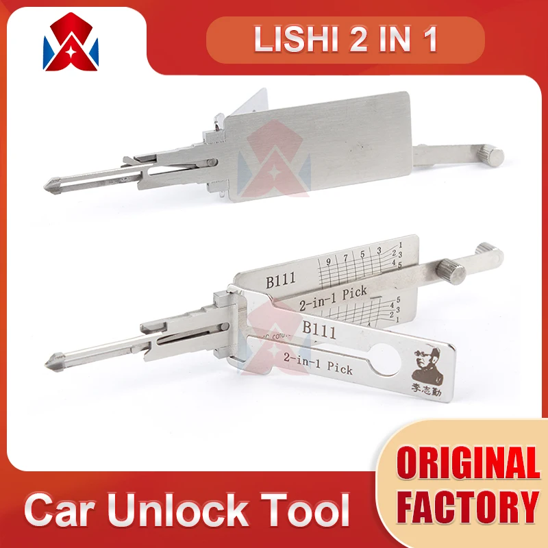 

Original Lishi 2 in 1 Pick Tool B111 DWO4R FO38 KEY READER FO38 Decoder for Car Locks Locksmith Repairing Tools