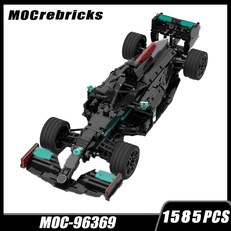 

Super Car Series F1 W12 (8386 Base) 1:10 Scale MOC Building Block Racing Collection Experts High Difficulty Education Brick Toys