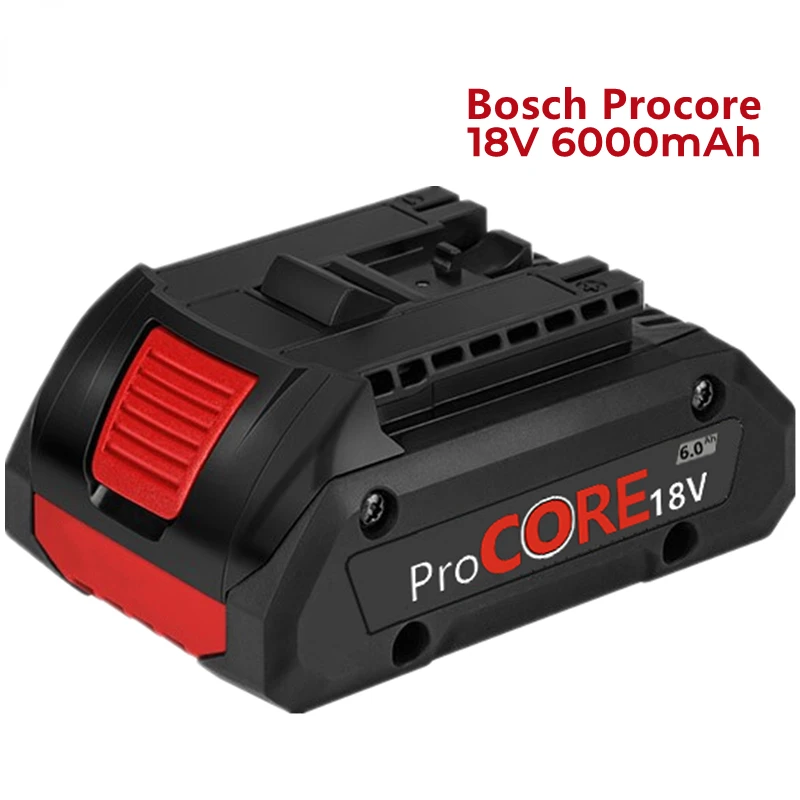

New 18V 6.0Ah Lithium Ion Battery for Procore 1600A016GB for Bosch 18VMax Cordless Power Tool Drill, Built-in 2100 Cells Battery