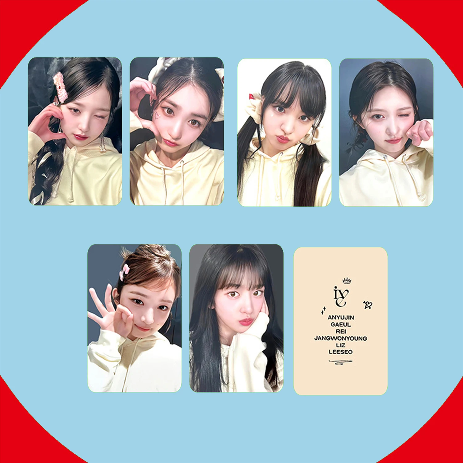KPOP IVE SBS Live Recording Phtocards MBC Episode MUSIC CORE Selfie LOMO Cards WonYoung YuJin LIZ Cards DIVE Fans Collections