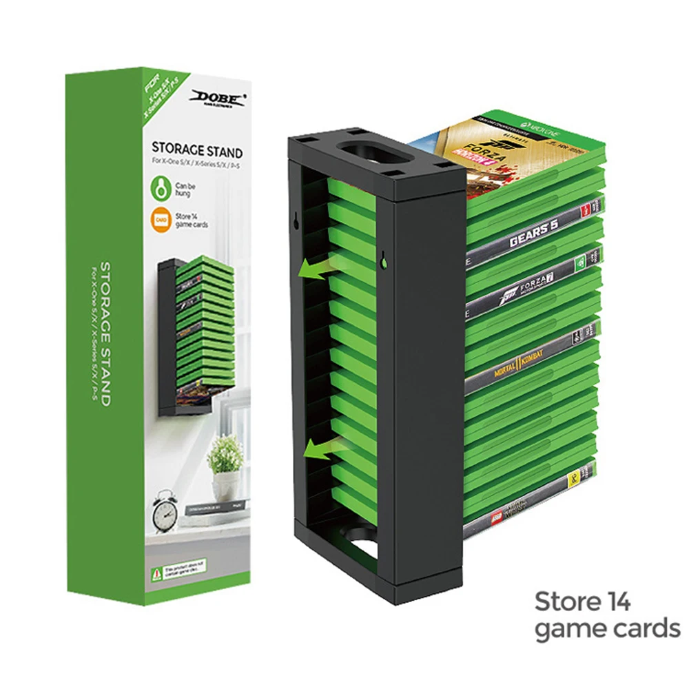 Настенный держатель-органайзер для видеоигр совместимый с PS5/PS4/PS3/Xbox360/Xbox One/Nintendo