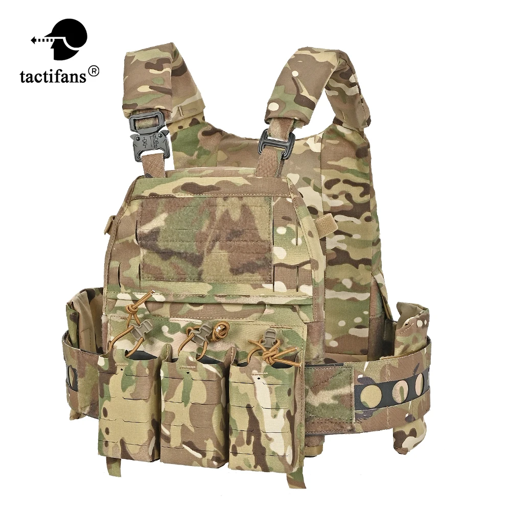 FCPC V5 Tactical Plate Carrier Vest Assult Cummerbund Adjustable Padded Shoulder Strap Front Mag Insert Pouch Army Hunting Vest