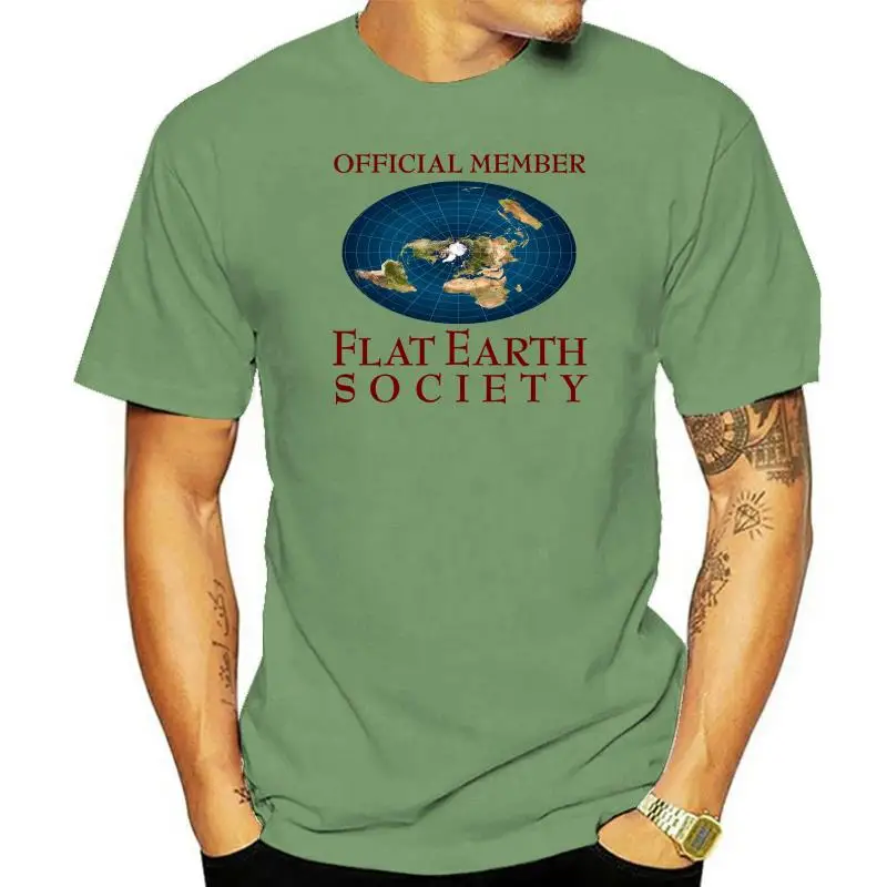 

Flat Earth Society - White T-Shirt - 100% Cotton T-Shirt White