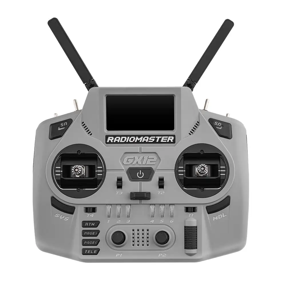 Radiomaster GX12 Crush Iron Gray Dual-Band 2.4GHz Sub-G 900MHz Xrossband Gemini-X Radio Controller